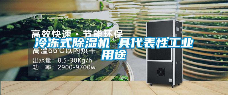 冷凍式除濕機 具代表性工業(yè)用途