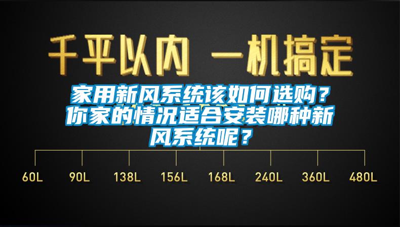 家用新風(fēng)系統(tǒng)該如何選購(gòu)？你家的情況適合安裝哪種新風(fēng)系統(tǒng)呢？