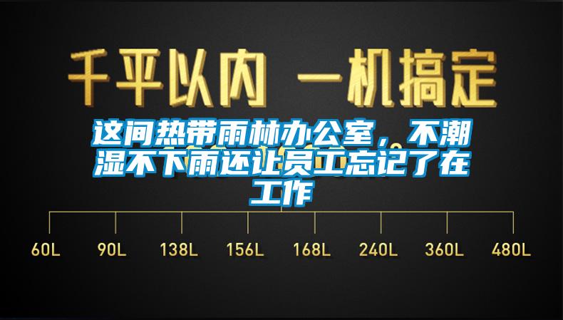 這間熱帶雨林辦公室，不潮濕不下雨還讓員工忘記了在工作