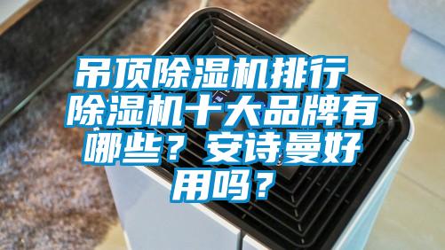 吊頂除濕機排行 除濕機十大品牌有哪些？安詩曼好用嗎？