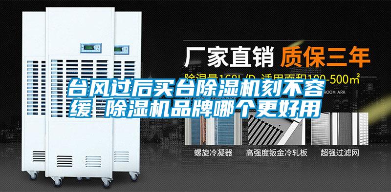 臺風過后買臺除濕機刻不容緩 除濕機品牌哪個更好用