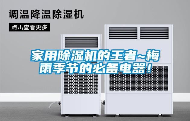 家用除濕機的王者~梅雨季節(jié)的必備電器！