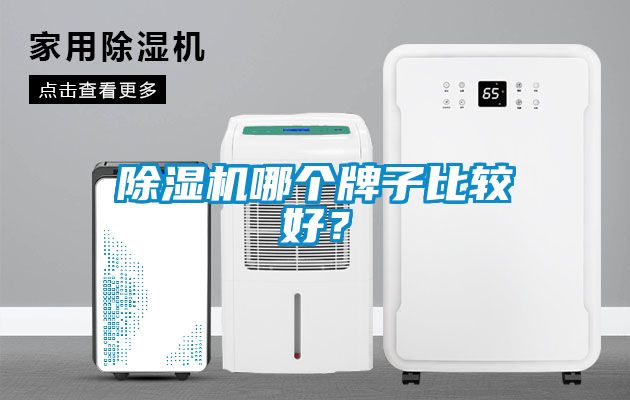 除濕機哪個牌子比較好？