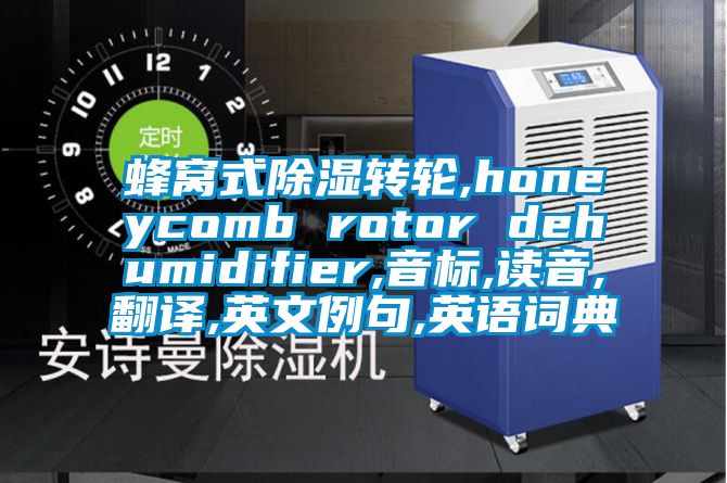 蜂窩式除濕轉(zhuǎn)輪,honeycomb rotor dehumidifier,音標(biāo),讀音,翻譯,英文例句,英語詞典