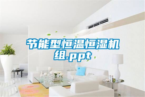 節(jié)能型恒溫恒濕機(jī)組.ppt