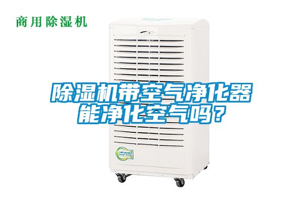 除濕機帶空氣凈化器能凈化空氣嗎？