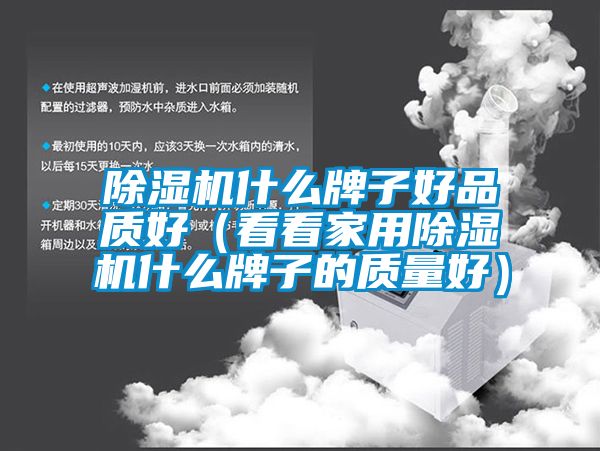 除濕機什么牌子好品質(zhì)好（看看家用除濕機什么牌子的質(zhì)量好）