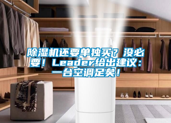 除濕機還要單獨買？沒必要！Leader給出建議：一臺空調(diào)足矣！